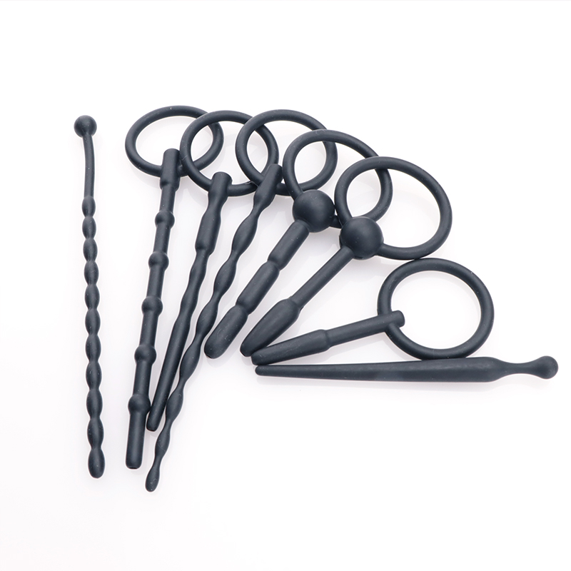 8 Style Penis Plug Silicone Hollow Urethra Catheter Soft Male Masturbator Tube Urethral Stretcher Sound Dilator Adult Sex Toys