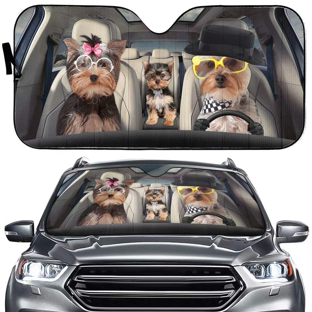 Tibetan Terrier Car Sun Shade, Tibetan Terrier Windshield, Dogs Family Sunshade, Dogs Car Accessories, Car Decoration, Dogs Love
