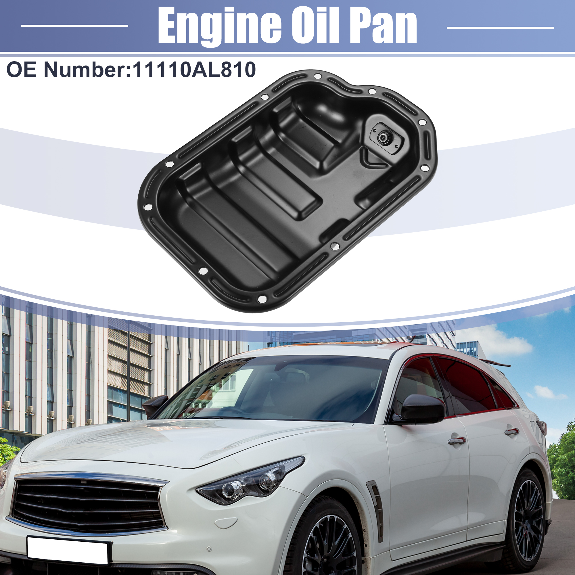 X Autohaux Engine Oil Pan No.11110AL810 FX35 2003-2008 G35 2004-2006 for Infiniti M35 2006-2008