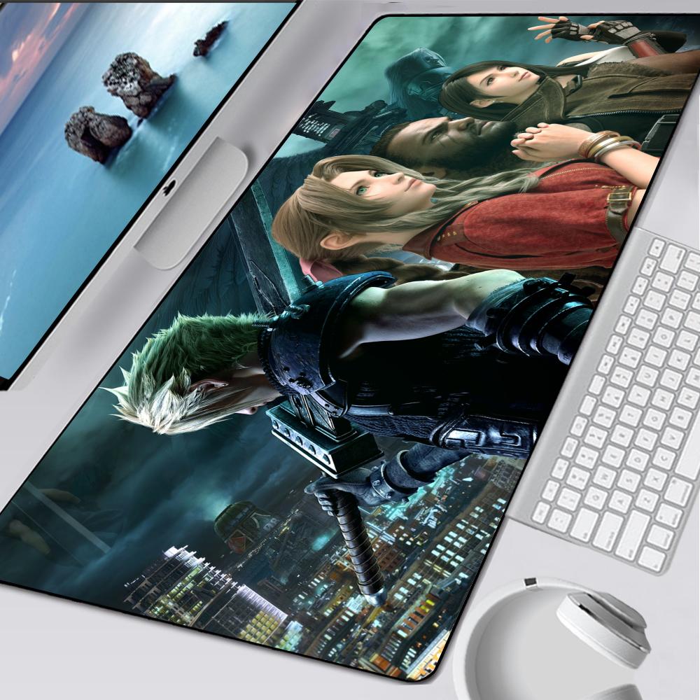 Final Fantasy 7 Large Gaming Mouse Pad Computer Mousepad PC Gamer Mouse Mat Laptop Mausepad Mouse Carpet Keyboard Mat Desk Pad