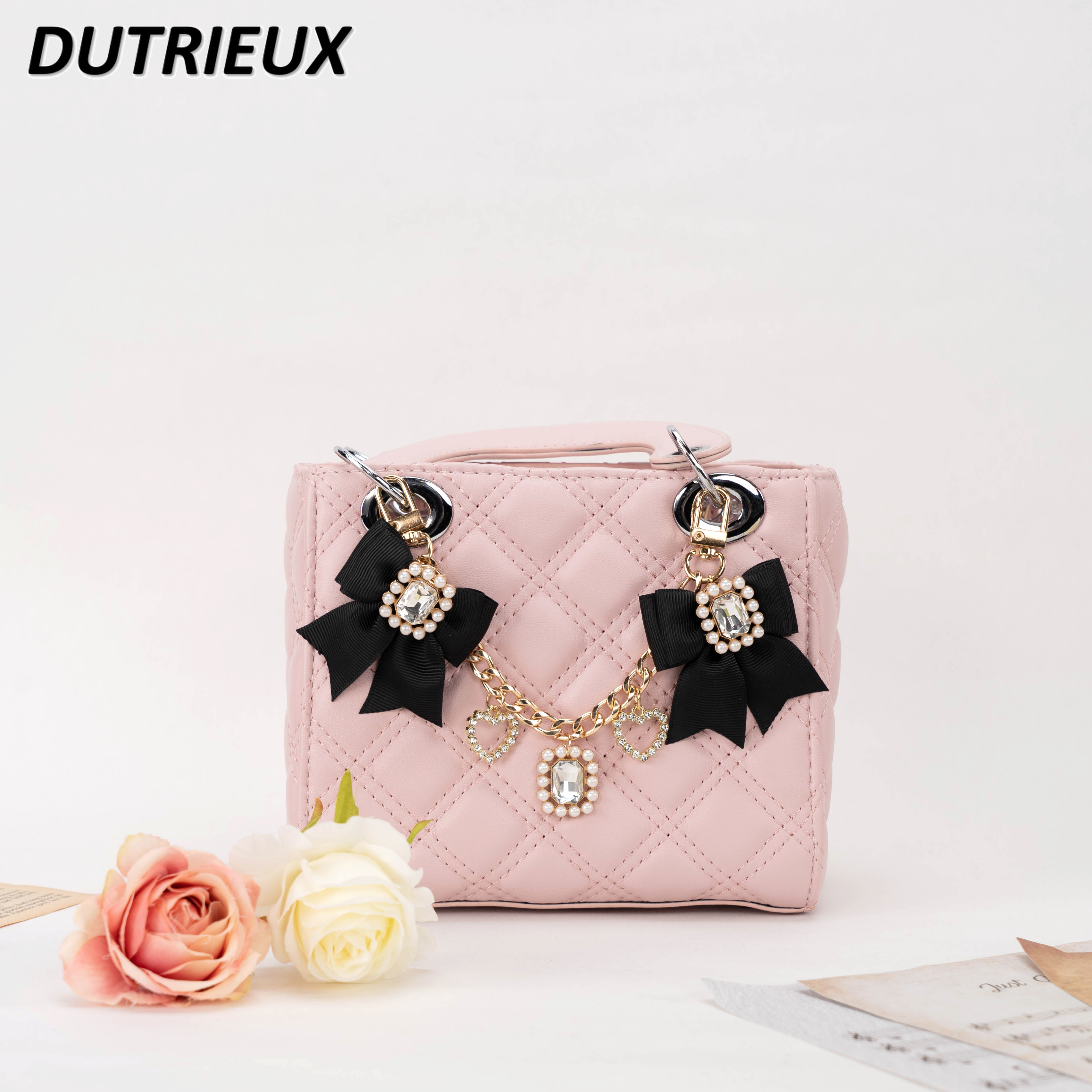 Handmade Sweet Japanese Cute Bow Rhinestone Japanese Bag Accessories Crossbody Bag Chain Hanging Ornaments Exquisite Jewelry 1947b 5 64fb4