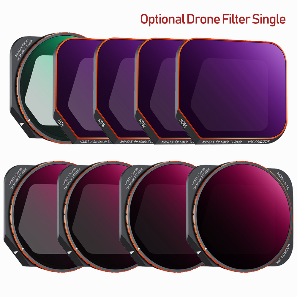K&F Concept Drone Filter for DJI Mavic 3 Classic Filter CPL/ND8/ND16/ND32/ND64/ND&PL Camera Lens Filters Replacement Accessories