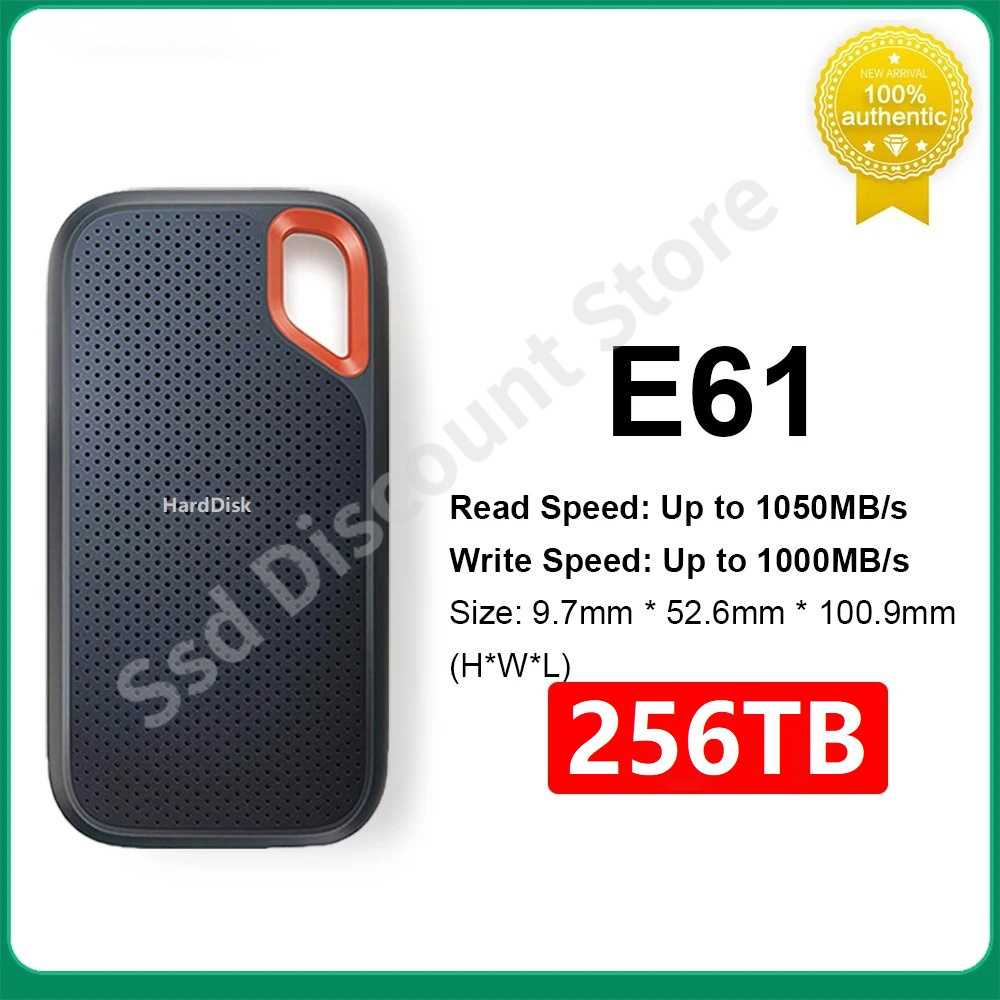 Original High Speed Portable SSD 256TB External HDD Mobile Hard Drive USB3.1 2TB 8TB SSD Storage HD Hard Disk For Laptop PS5 PS4