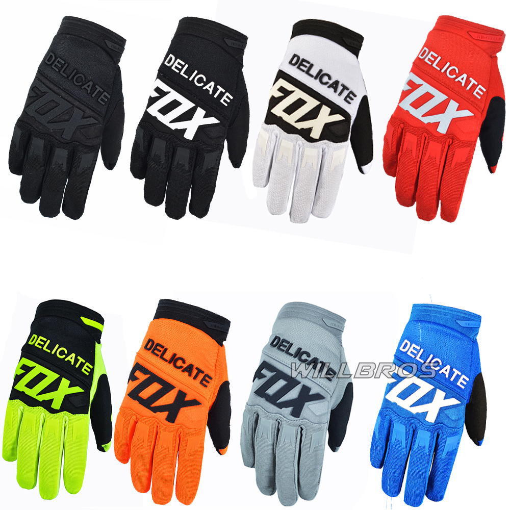 Motocross Gloves Delicate Fox Guantes BMX MX Dirt Bike Mountain Bicycle Offroad Luvas For Men Woman Unisex