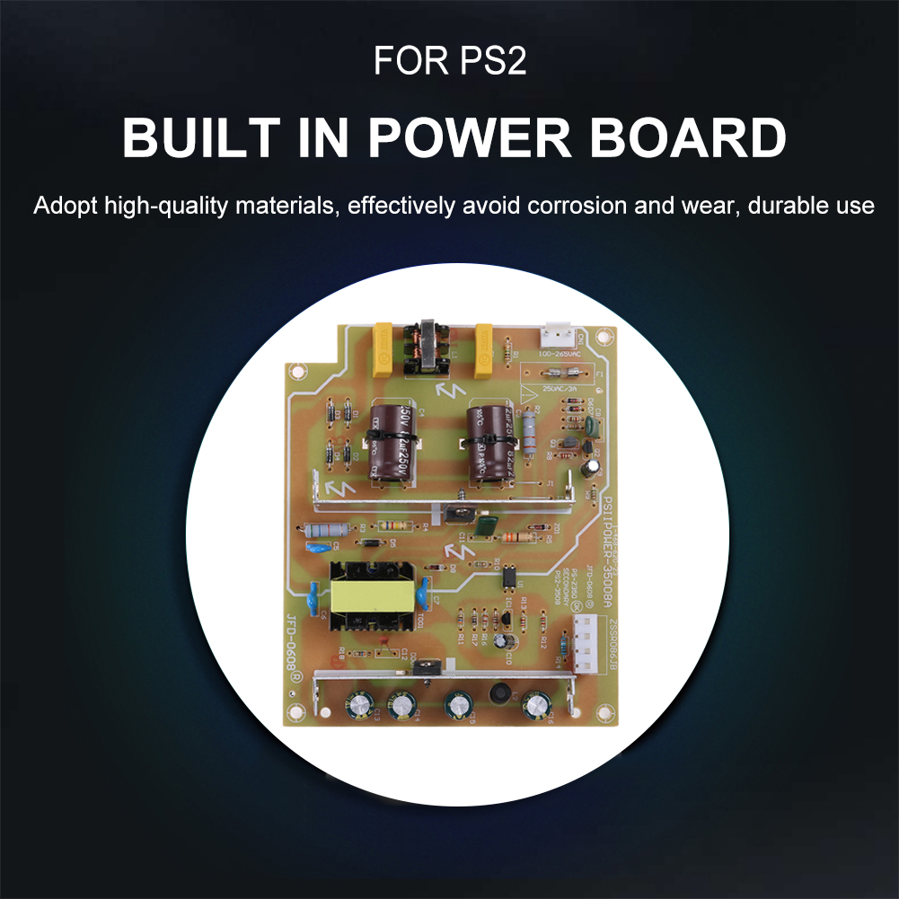 ddmysmile 110V-220V Board Power Supply Universal Power Supply Board Transformer For Ps2 Fat Console 35008/50000 50001 50006 Repair Parts Smile