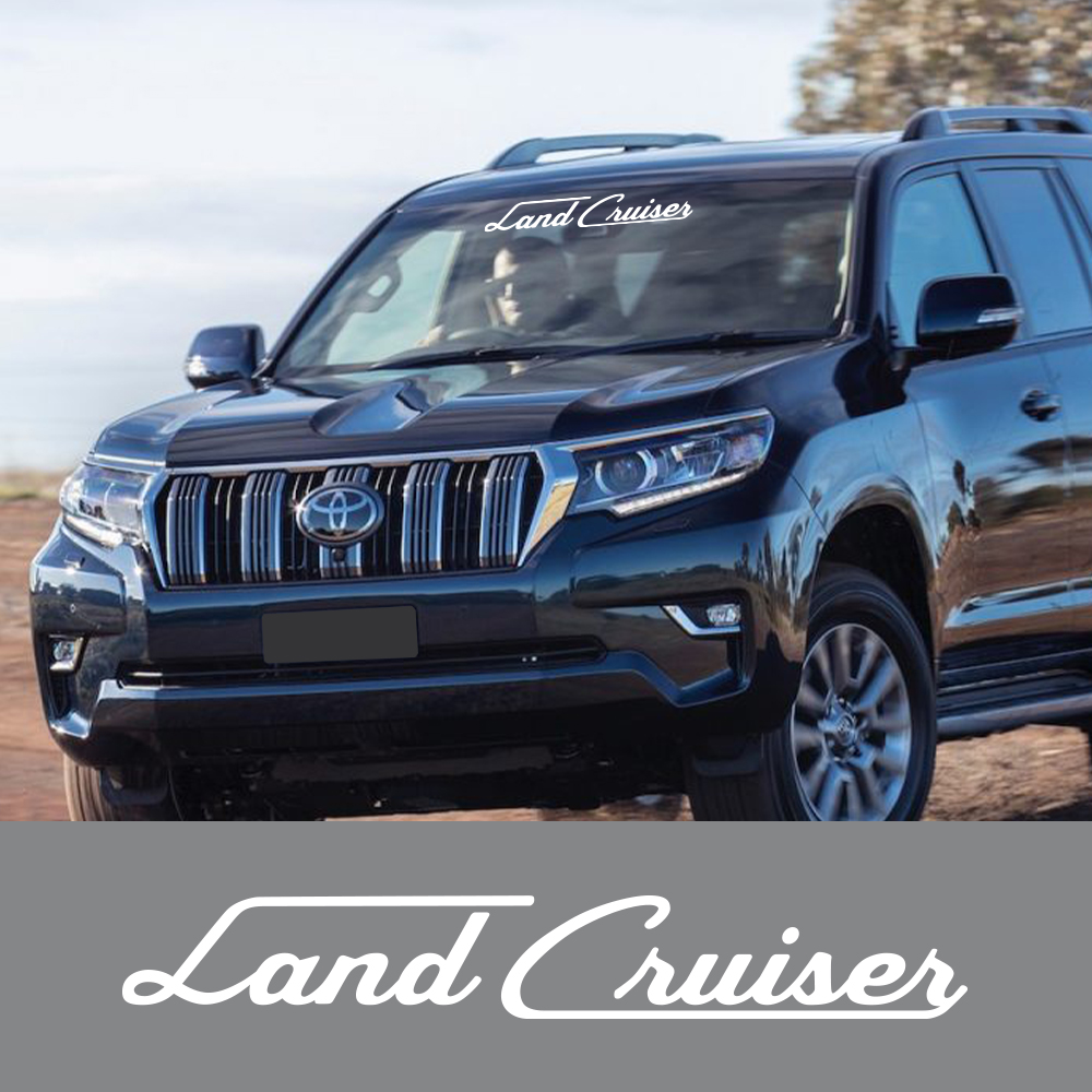 Car Front Windshield Sticker For Toyota Prado Land Cruiser 78 90 95 120 150 J90 J120 Auto Vinyl Trim Decal Tuning Accessories