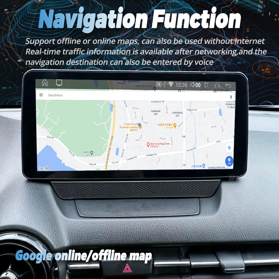 1920*720 Car Screen Multimedia Video Player Android 13 For Mazda CX3 2015 CX-3 Mazda 2 2014-2020 CarPlay Radio Autoradio 256GB