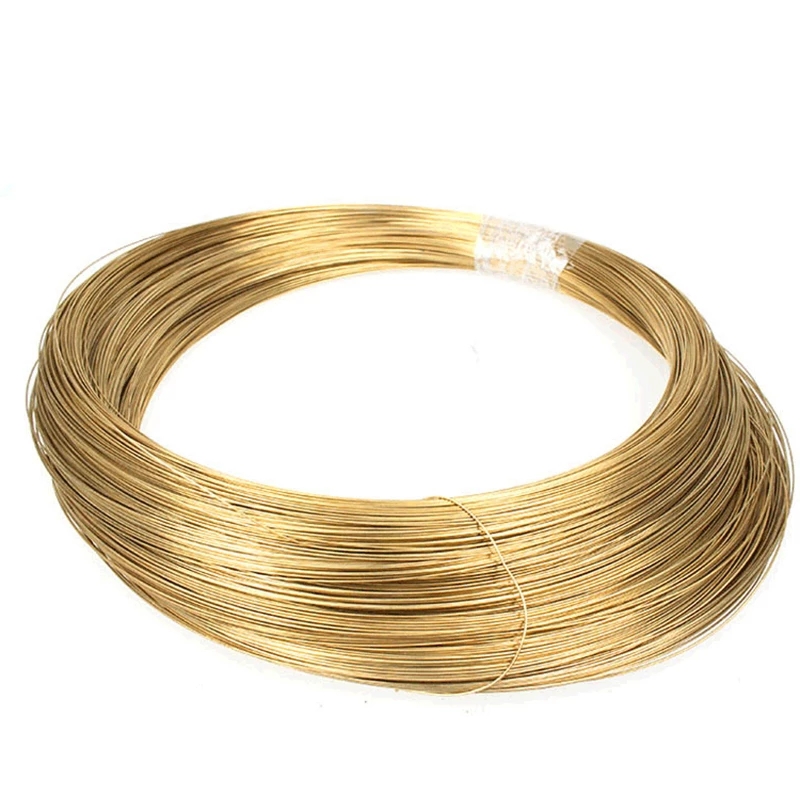 H62 Solid Brass Copper Wire For Bracelet Necklace DIY Colorfast Beading Wire Jewelry Cord String Handcraft Making Dia 0.3 - 5mm