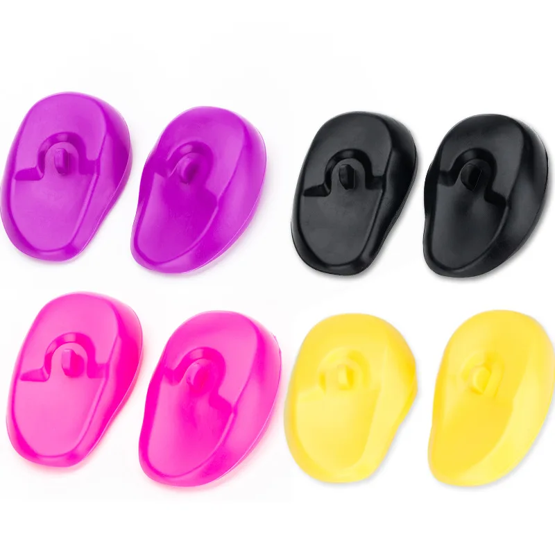 1pair Reusable Hair Dye Ear Covers Earmuffs Shield Barber Hairdressing Staining Earmuffs Protect Ears Styling Accessories