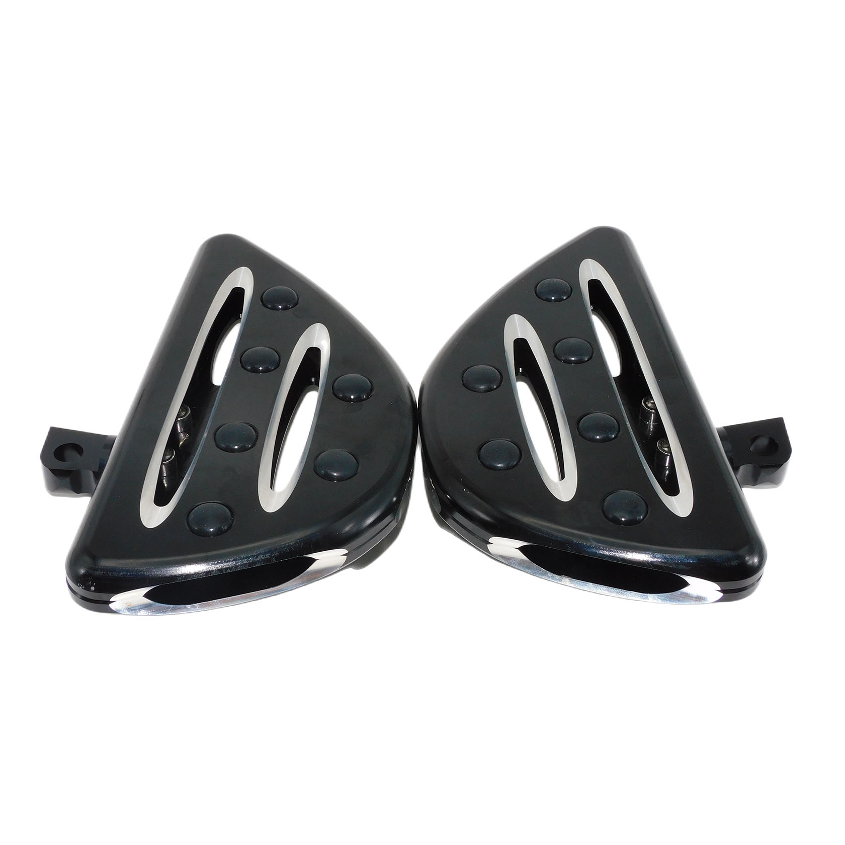Motorcycle Rear Passenger Footpeg Floorboards Floor Boards Foot Pegs For Harley Sportster XL 883 1200 Touring Street Glide Dyna