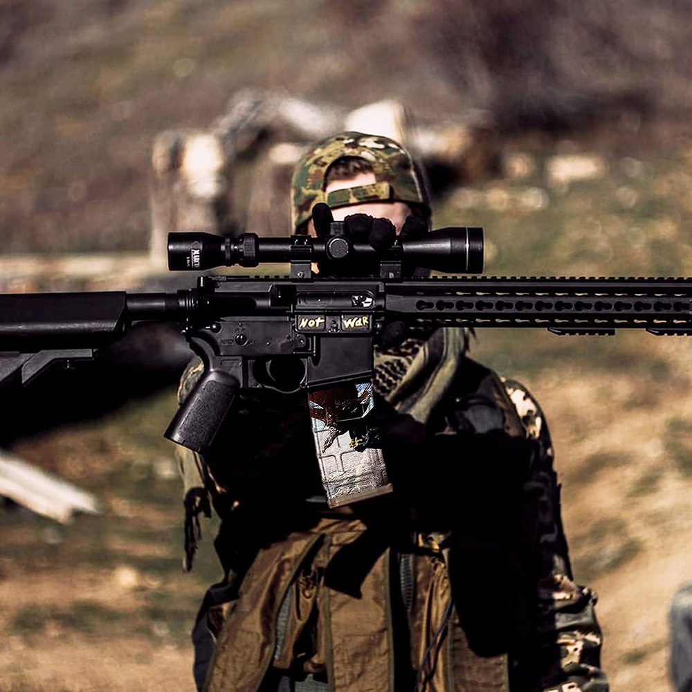 ZOHAN Gunskins Gear Waterproof Gun Skins vinyl Stickers for AR-15 Mags skin Guns Mag Skin Hunting Camo military accesory