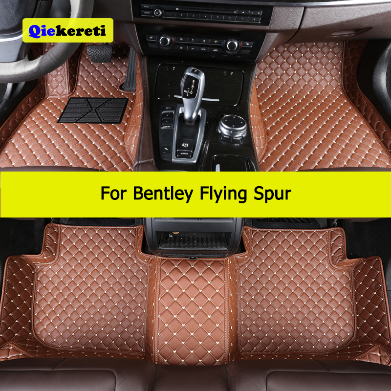 QIEKERETI Custom Car Floor Mats For Bentley Flying Spur Model Auto Carpets Foot Coche Accessorie