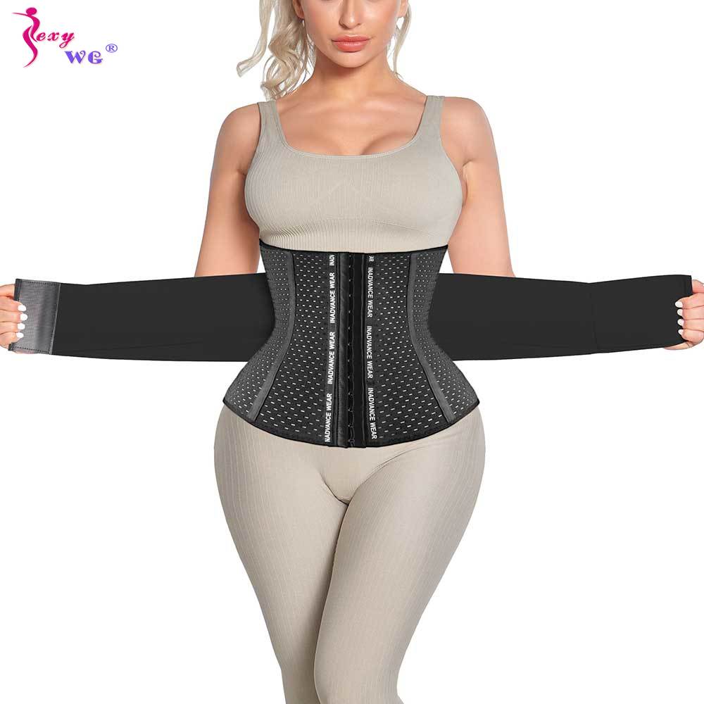 SEXYWG Waist Trainer for Women Weight Loss Belly Belt Waist Cincher Slimming Band Girdles Corset Fat Burner Body Shaper Workout