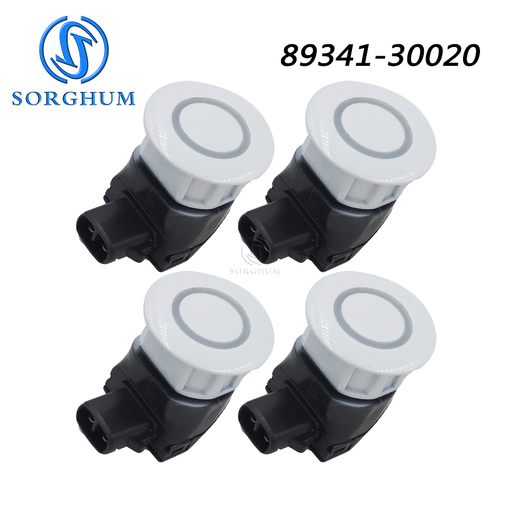 SORGHUM 89341-30020 4pcs 1pc For 2008-2012 IS200 IS250 IS300 IS350 GS300 GS350 White Reverse Parking Sensor Back Middle Bumpur