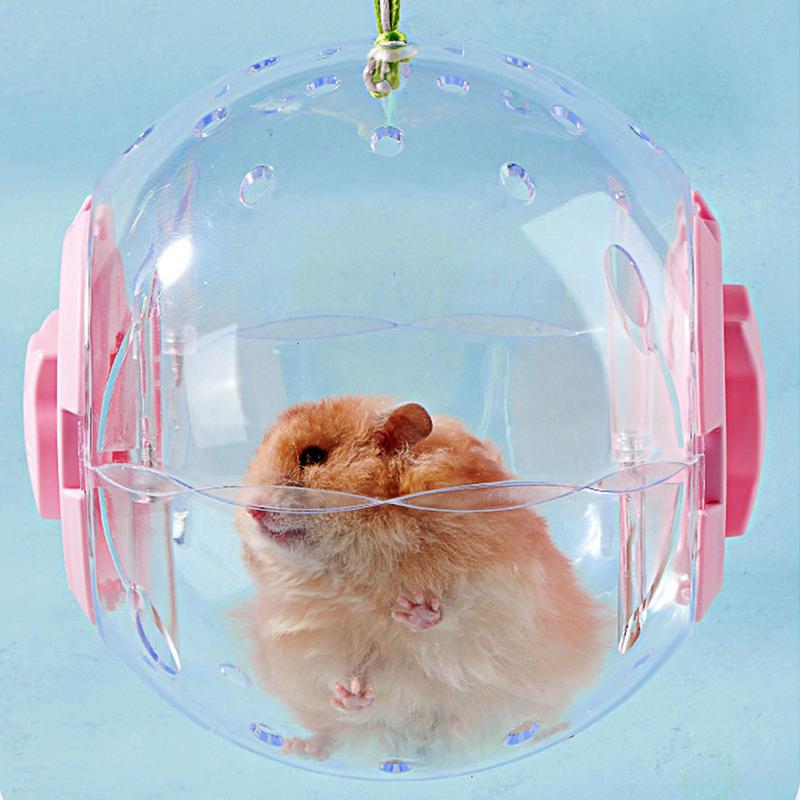 Clear Hamster Ball Hamster Toys Dwarf Hamster Ball Transparent Silent Breathable Gerbil Wheel Ball 7 Inch Hamster Exercise Toys