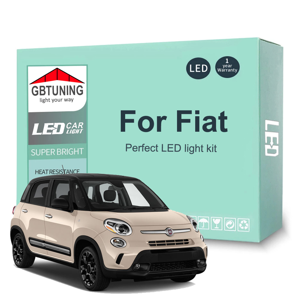 Car LED Interior Light Bulb Kit For Fiat Bravo 500 500L 500X Punto Linea Panda Croma Tipo Qubo Fiorino Doblo Idea Talento Toro