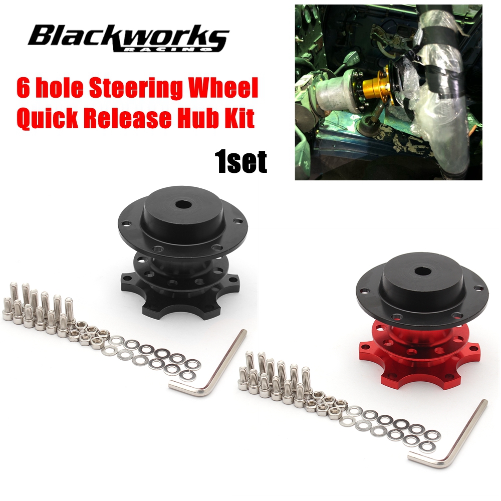 Aluminum Racing Quick Release Kit Adapter For hole Steering Wheel Hub Universal 6 Colors