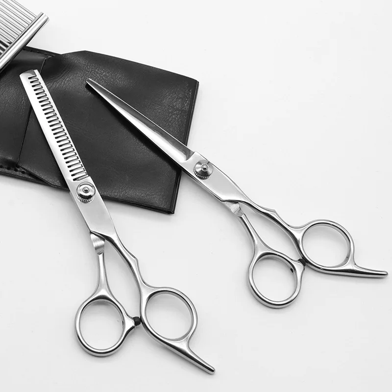 Japan 4cr steel 6'' cut haircut sissors thinning barber makas haircutting hair cutting shears hairdresser scissors H260303