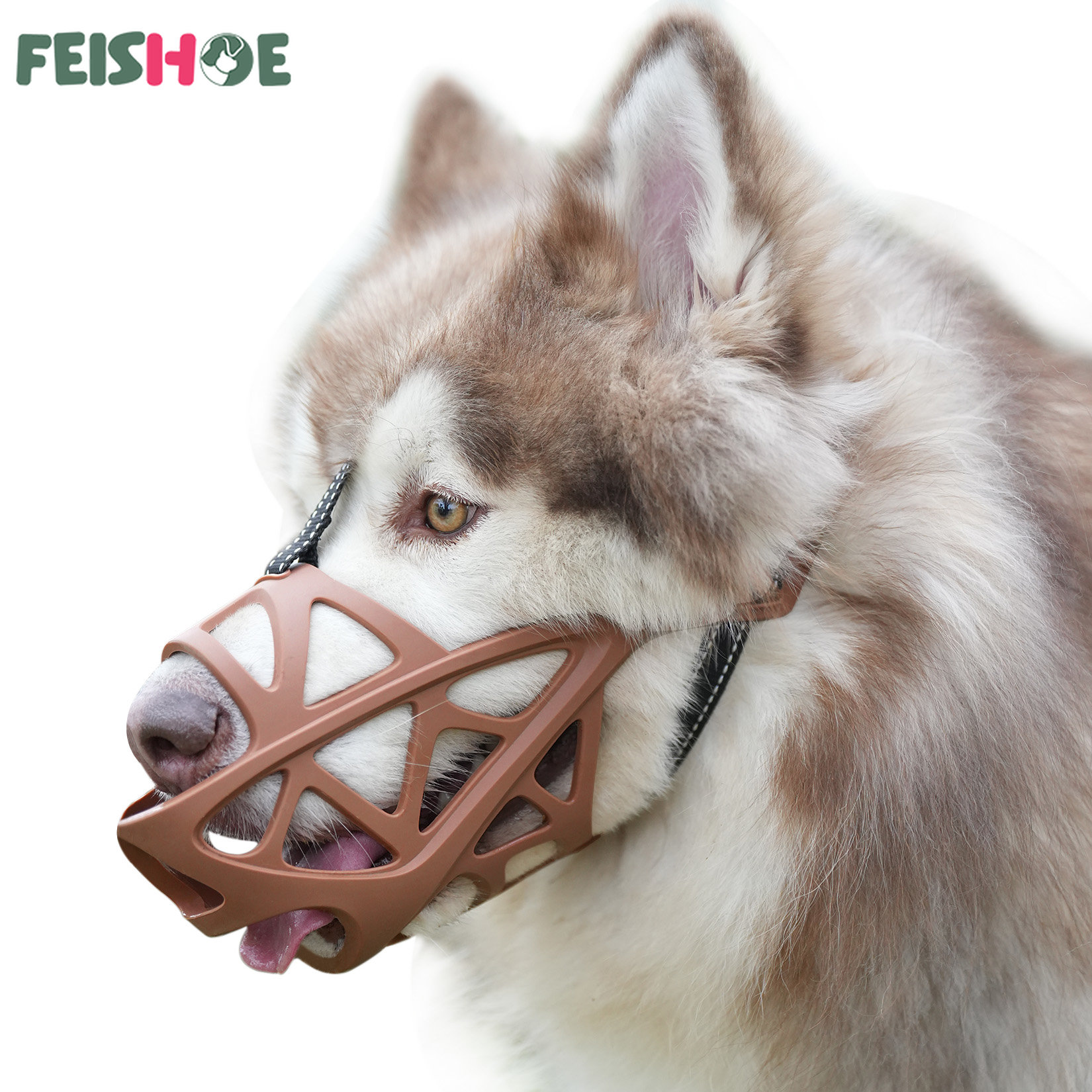 Breathable Dog Muzzles Anti Biting Chewing Pet Mouth Mask Small Medium Large Dogs Mouth Cover Training Leash Leader Dog Supplies