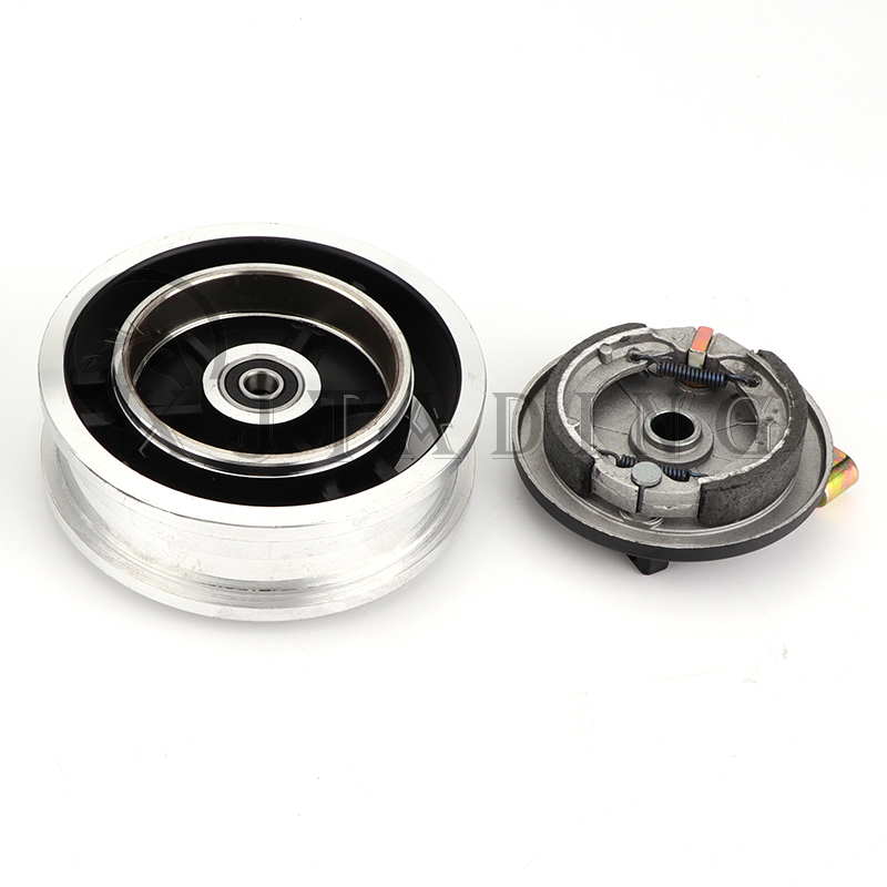8 inch 10 inch Aluminum alloy rims with drum brake wheel hub fit for electric scooter 10x2.5 10x2.125 200x60 200x50 tire