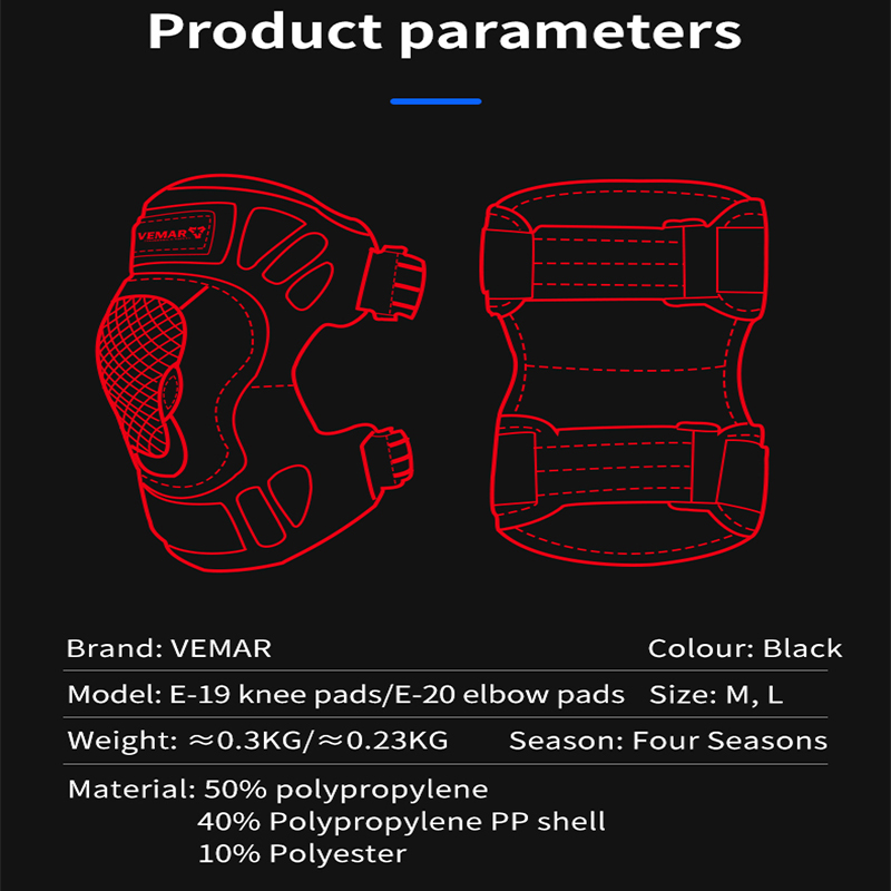 VEMAR Knee Pads Motorcycle Knee Pads Breathable Sports Racing Knee Protective Pad Motocross Guards Racing Moto Protector Elbow d14b6