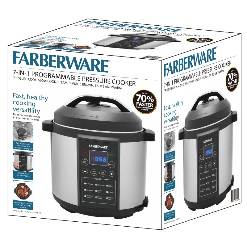 Farberware Programmable Digital Pressure Cooker, 6 Quart