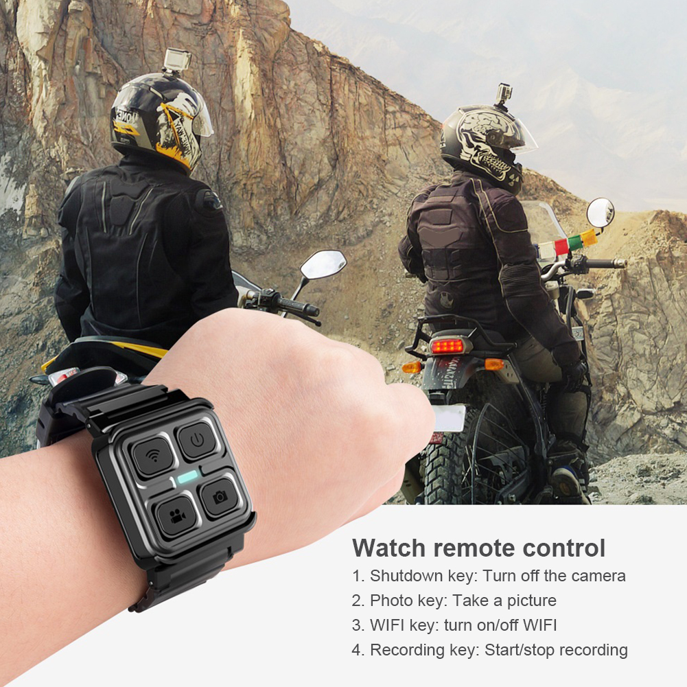 Sports Camera Remote Controller Adjustable Camera Remote Control Watch Flexible Wristwatch Remote Control for Sjcam C200 A10 A20 7dc74