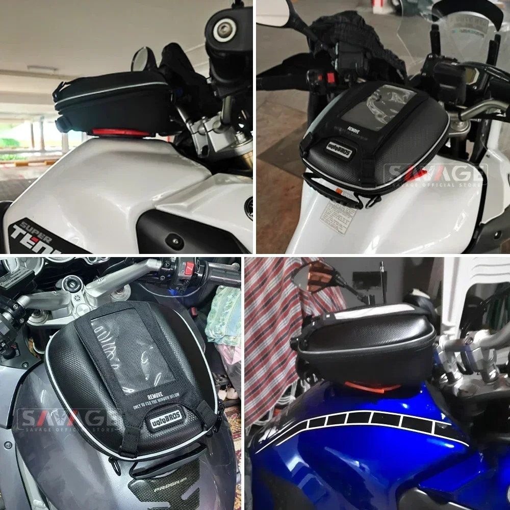 Tank Bag For YAMAHA MT09 MT10 MT03 MT25 FZ6 XJ6 Super Tenere XT1200Z YZF R3 FJR 1300 XJR 1200 Motorcycle Lage Tanklock Parts