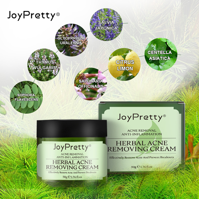 JoyPretty Herbal Acne Removal Face Cream Against Pimple Remover Ance Treatment Anti Ance Moisturizing Repair Damage Skin Care