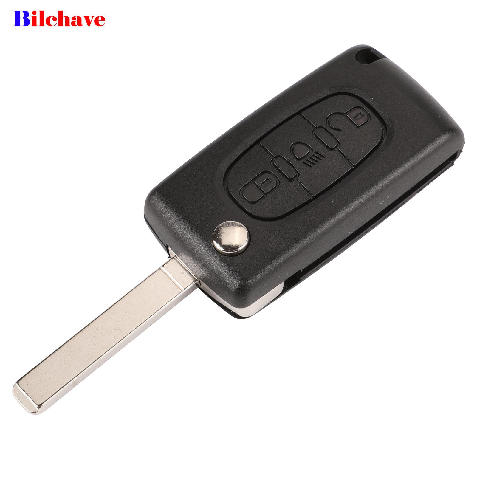 jingyuqin 2/3/4 Buttons Flip Remote Car Key Shell Case for Peugeot 207 307 308 407 607 807 Parer Citroen C2 C3 C4 C5 C6 Xsara 9d350 5 6aeb3