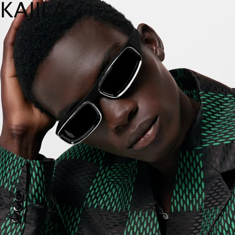 Punk Small Sunglasses Rectangle Men 2024 Brand Design Vintage ddmysmile Low Square Sun Glasses For Male Retro Eyewear Shades Uv400 Smile