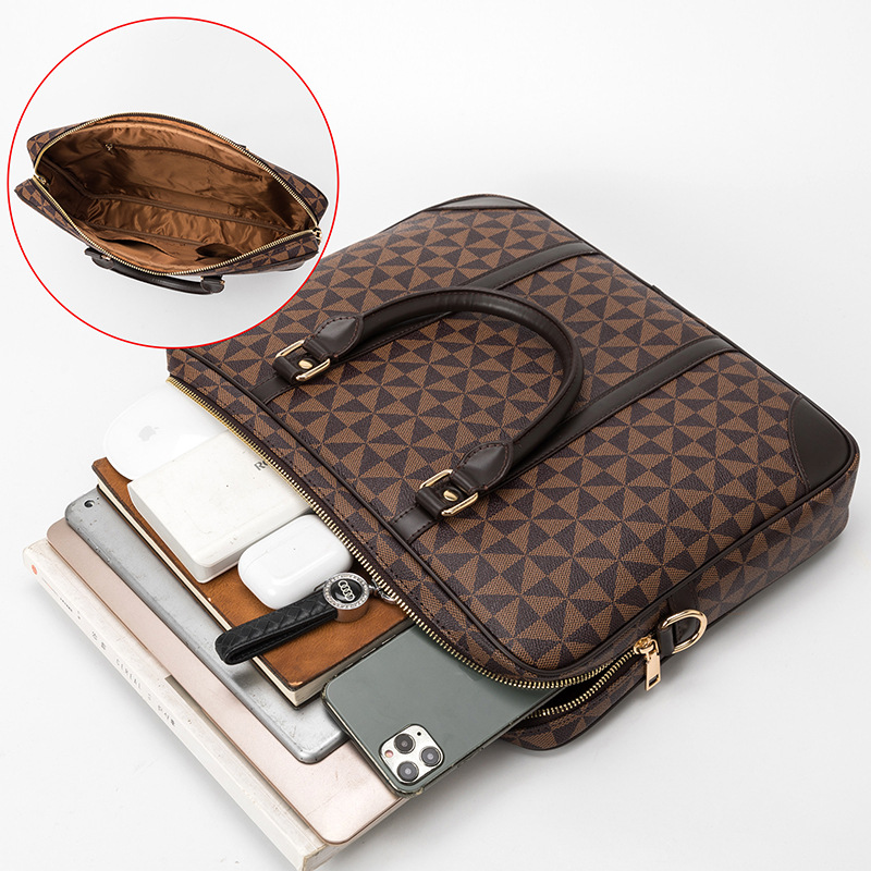 Brand Bag Copy Women's Laptop Bag for Men Suitcase Men's Executive Briefcase Replica Brand Bags 2023 Handbag Man Leather Genuine