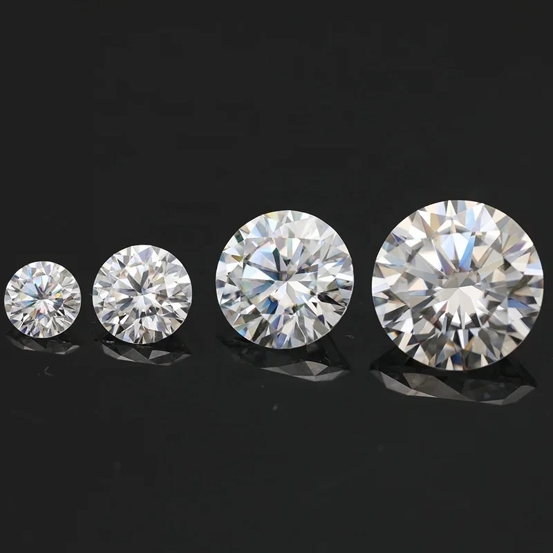 Moissanite Stone Wholesale D Color VVS1 Lab Grown Diamond for Engagement Ring Earring Jewelry Making with GRA Certificate