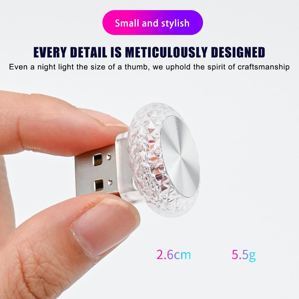 Auto Portatile USB Ambient Light Ambient Mini LED Atmosfera Decorativa Atmosfer…