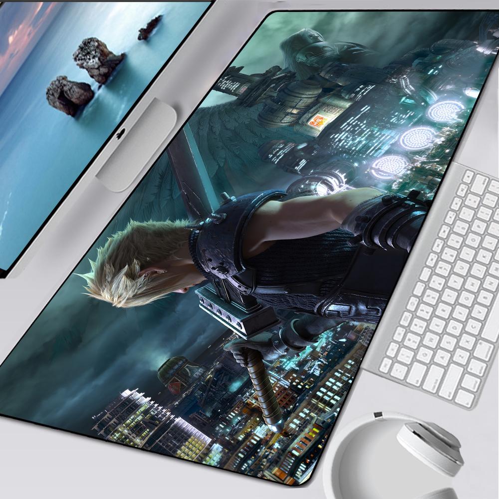 Final Fantasy 7 Large Gaming Mouse Pad Computer Mousepad PC Gamer Mouse Mat Laptop Mausepad Mouse Carpet Keyboard Mat Desk Pad