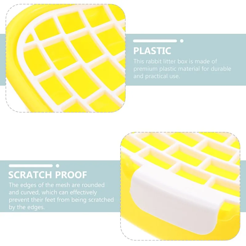 Ferret Potty Toilet Bunny Toilet Box Extra Large Litter Box Rabbit Potty Indoor Rabbit Cage Rabbit Toilet Tray Hamster Sand Bath