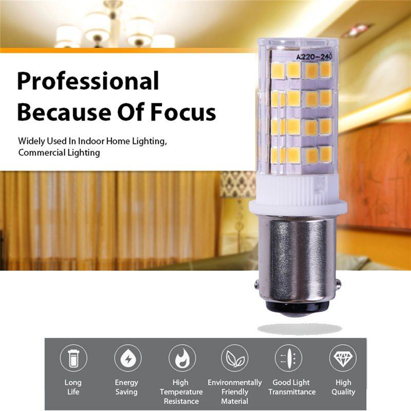 3.5W LED Bulb 220V BA15D LED Corn Bulbs Energy Saving 51LEDs Warm/White LED Light Bulb For Sewing Machine LED Bulb Bayonet Base