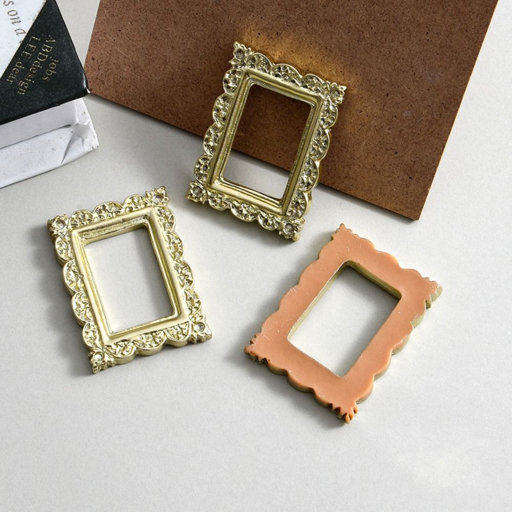 Nice-looking Mini Picture Frame Resin Fine Workmanship Small Size Miniature Photo Frames for Gift H260306