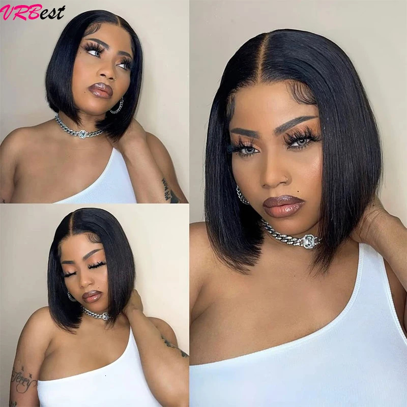 Straight Bob Wig Lace Front Human Hair Wigs For Women HD Transparent Full Lace Frontal Wig Glueless Wig Human Hair 240621 - view 3