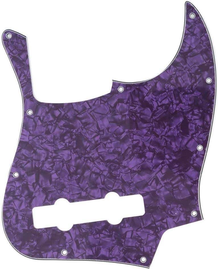 4 String Jazz Bass 3Ply 10 Hole Jazz Bass Pickguard J Bass Scratch Plate Pick Guards for Jazz Bass with Screws 11Colors