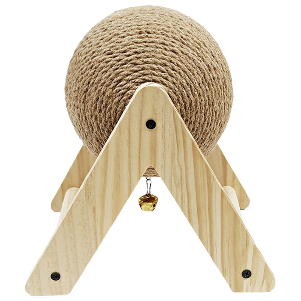 Ball-shaped Pet Scratch Scratching Grinding Rabbit Snack Sisal Toy Scratcher Bunny Cat Board Chewing Claw Toys