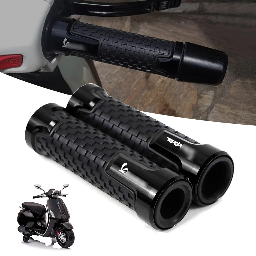 For Vespa Sprint 150 S150 GTS300 GTV RA Handle Hand Grips Universal 7/8" 22mm Non-Slip Rubber Grip E-Bike Scooter Accessories