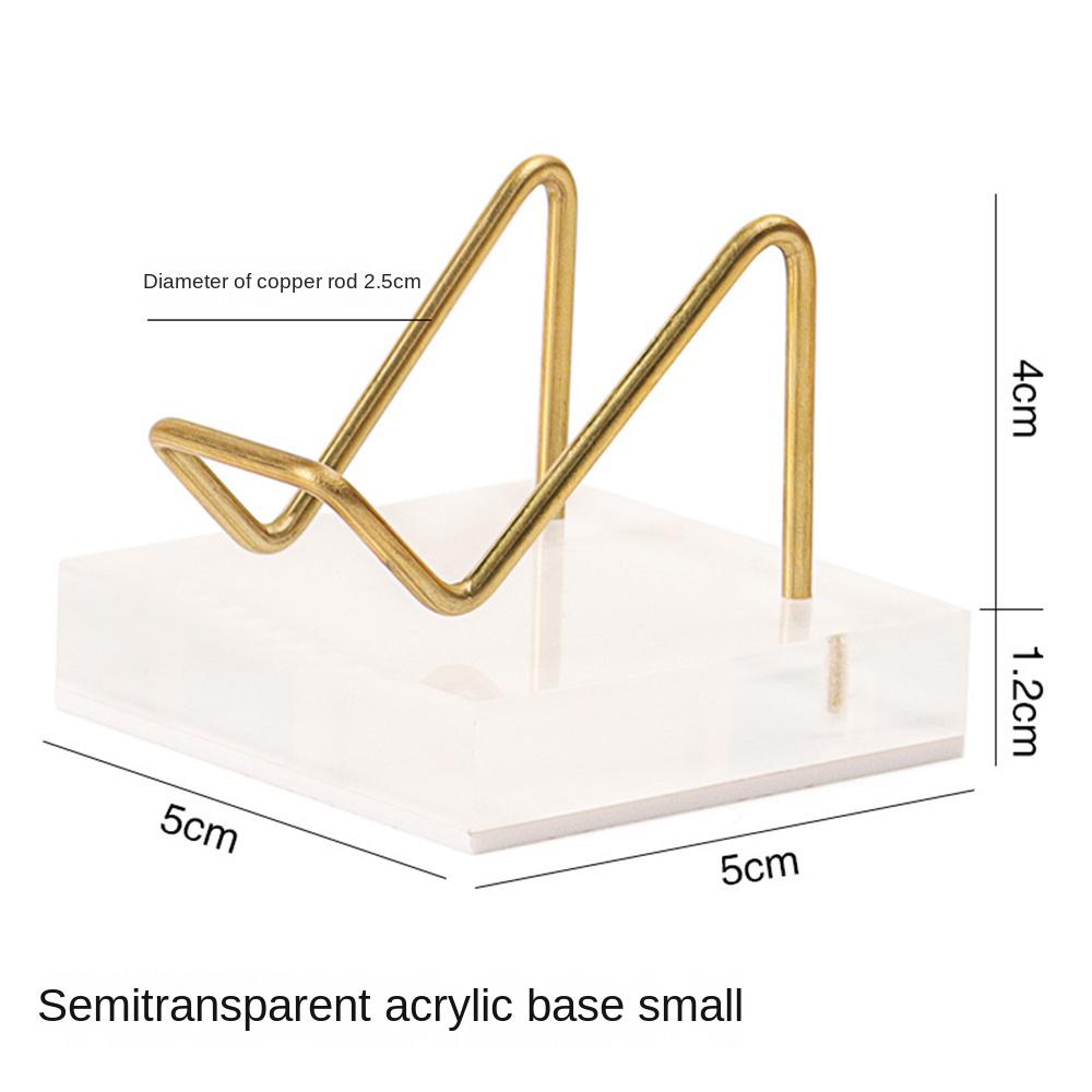 Small Stone Ornament Transparent For Crystal Minerals Ores Agate Rocks Fashionable Stable High Quality Home Organizer 2 Size