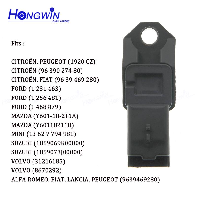 9639469280 Manifold Pressure MAP Sensor For FIAT Scudo II FORD C-Max Focus II C30 S40 V50 31216185 8670292 1231463 1920.CZ