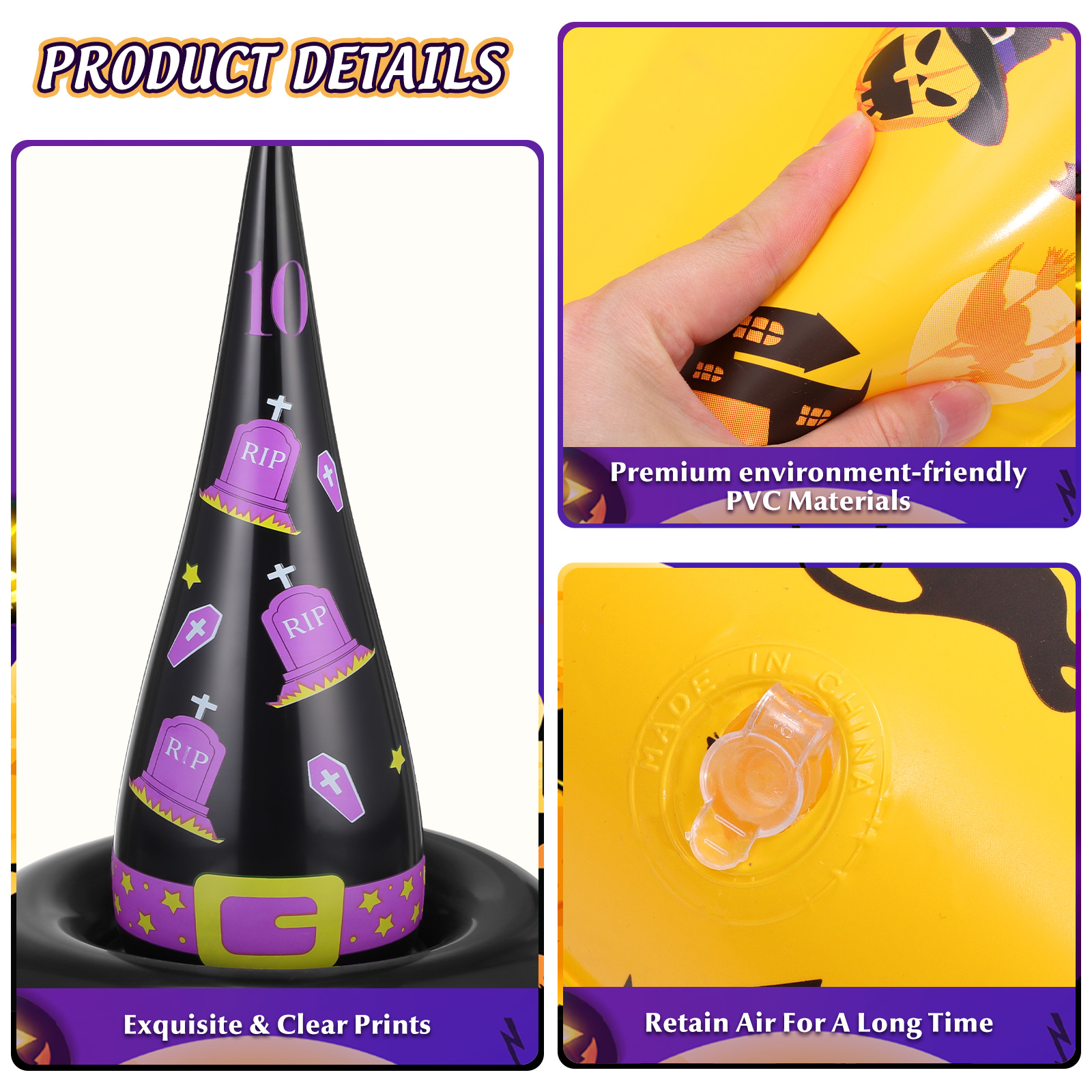 Ring Halloween Games Witch Inflatable Tossing Party Throwing Event Accessories S Fun Thick Gift Entertainment Children Kids