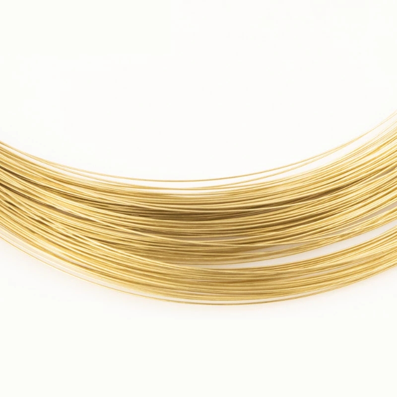 H62 Solid Brass Copper Wire For Bracelet Necklace DIY Colorfast Beading Wire Jewelry Cord String Handcraft Making Dia 0.3 - 5mm