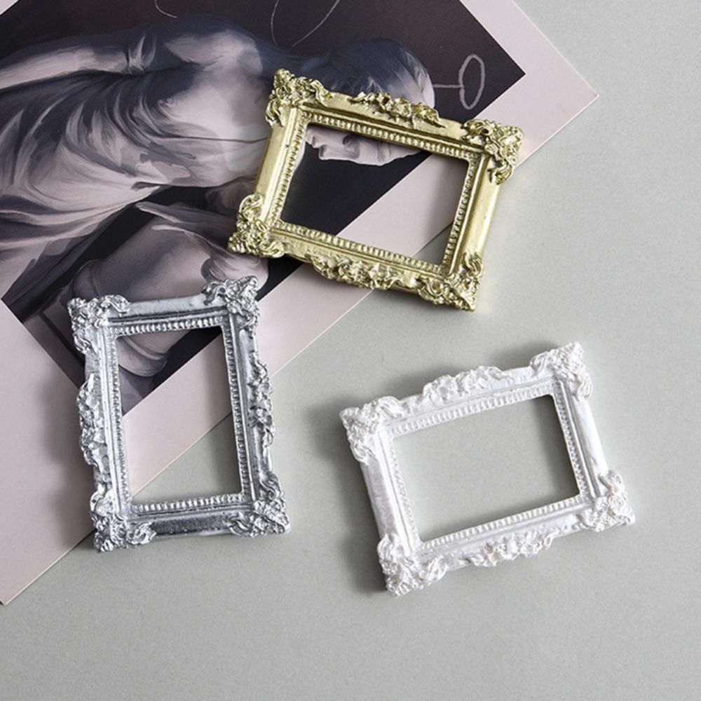 Nice-looking Mini Picture Frame Resin Fine Workmanship Small Size Miniature Photo Frames for Gift H260306