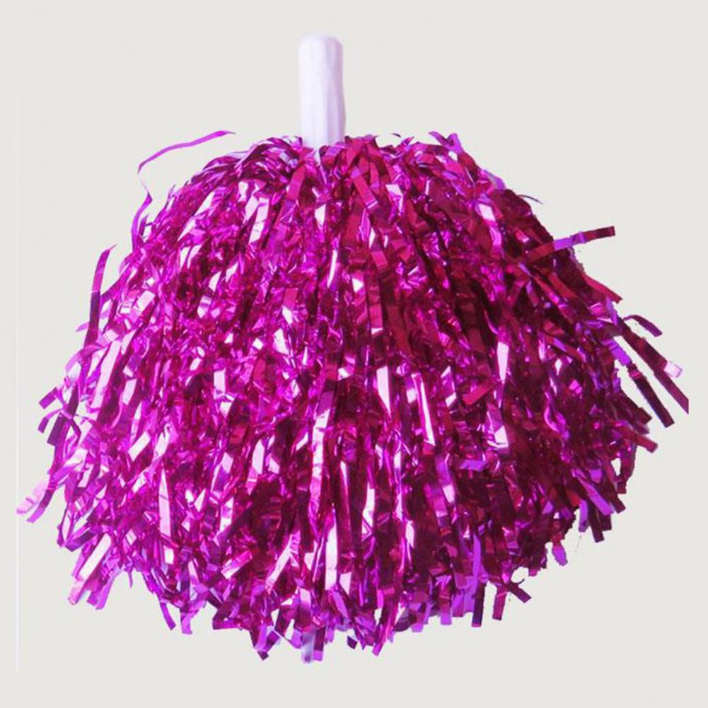 Cheerleading Pom Poms Durable Pe Material Pom Poms Cheerleader Pompoms Set for Sports Events Dancing Atmosphere Props 2pcs smile