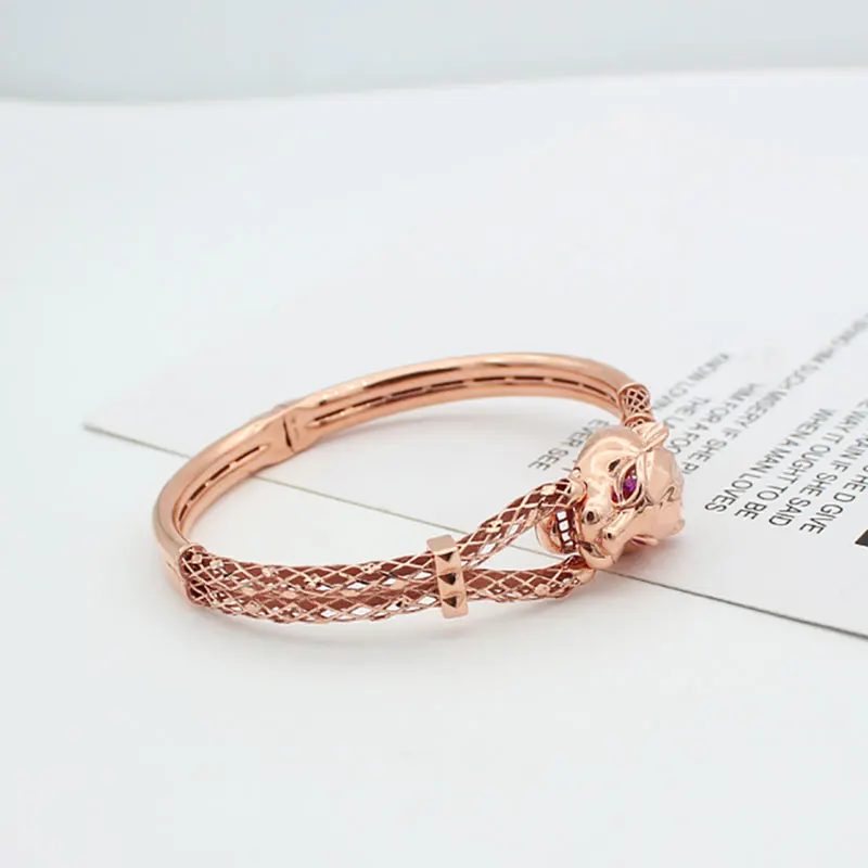 585 purple gold simple star bracelet for women plated 14K rose gold new in Exquisite hollow-out bangles party jewelry gift
