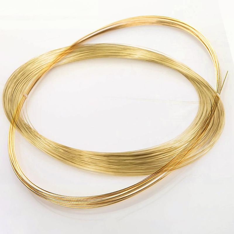 H62 Solid Brass Copper Wire For Bracelet Necklace DIY Colorfast Beading Wire Jewelry Cord String Handcraft Making Dia 0.3 - 5mm